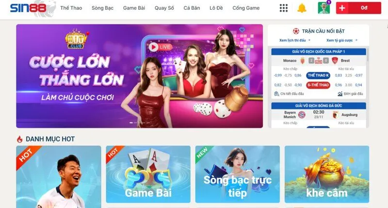 Link chơi Fantan Sin88 mới nhất 